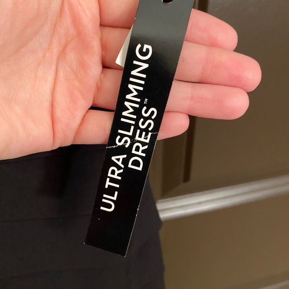 WHBM BLACK ULTRA SLIMMING DRESS - Picture 8 of 11